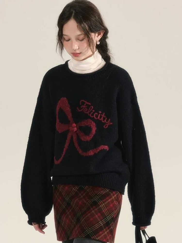 Embroidery Bow Sweater - Free From Label