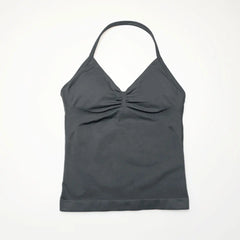 Halter Seamless Tank With Removable Pads
