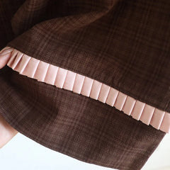 Contrast Seam Bow Long Sleeve Shirt And Wide Legs Pajama Set