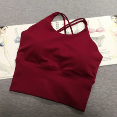 Women Sports Bra | Backless Dancing Top | Exercise Shirt