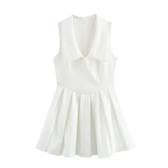 Collar Sleeveless Sleeveless Mini Dress