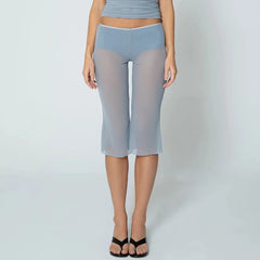 See Through Cover Up Capri Pants