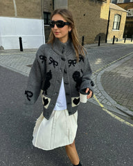 Printed Graphic Cardigan