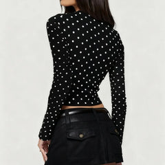 Polka Dot Long Sleeve Top