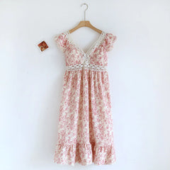 Floral Print Sleeveless Nightgown