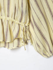 Stripe Drawstring Jacket