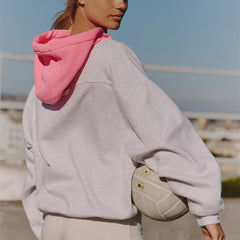 Two Tone Drawstring Hoodie