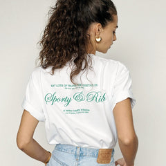 Sporty And Rich Graphic White Tee - Free From Label