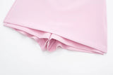Pink Halter Sleeveless Top And Skort Set
