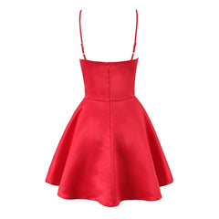 Satin Spaghetti Strap Mini Dress