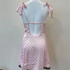 Tie Up Polka Dot Nightdress