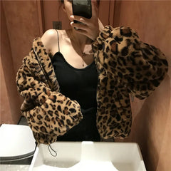 Leopard Fur Print Jacket - Free From Label