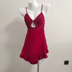 Tie Up V-neck Slip Nightdress