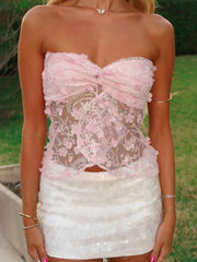 See Through Sequin Tube Top