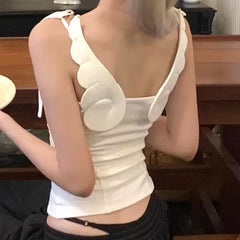 Angel Wing Tie Up Tank Top