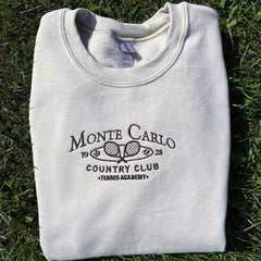 Monte Carlo Country Club Embroidered Sweatshirt