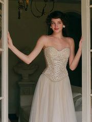 Lace Fishbone Corset Top