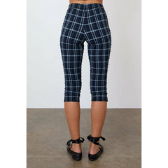 Textured Pattern Cropped Leggings