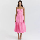 Strappy Bustier Flare Midi Dress - Free From Label