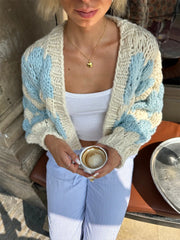 Stripe Pattern Cardigan