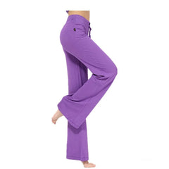 High Waist Drawstring Flare Leggings Yoga Pants