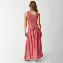 Red Plaid Maxi Dress - Free From Label