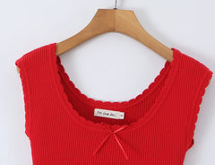Ribbed Sleeveless Mini Dress