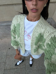 Stripe Pattern Cardigan