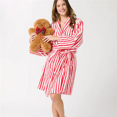 Christmas Plush Bathrobe with Pockets