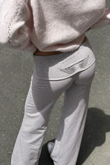 Sequin Angel Wings Hooded Sweatshirt And Sweat Pants