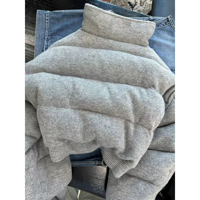 Grey Puffer Short Jacket