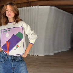Printed Ski Sweater