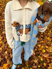 Puppy Pattern Cardigan