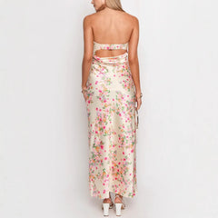 Woman wearing a floral dress