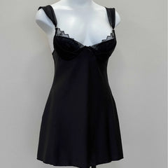 Lace Slip Back Tie Night Dress