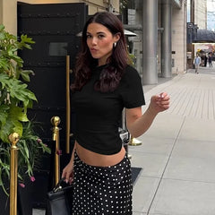 Solid Off-Shoulder T-Shirt