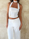 Tube Top With Draped Strap
