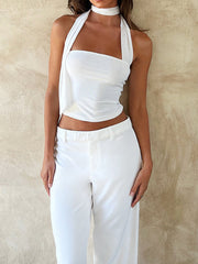 Tube Top With Draped Strap Free From Label