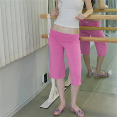 Fold Over Waist Yoga Capri Pants