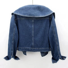 Large Collar Denim Jacket