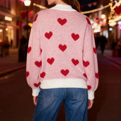 Heart Print Sweater