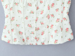 Floral Print Cami Crop Top