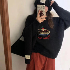 Pie Knit Jacquard Sweater