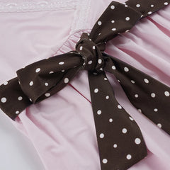 Pink Bow Babydoll Top