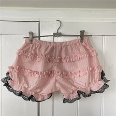 Lace Ruffle Bloomers Shorts