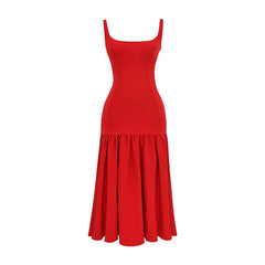 Strappy Pleated Midi Dress - Free From Label