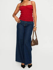 Solid Smocked Camisole Top