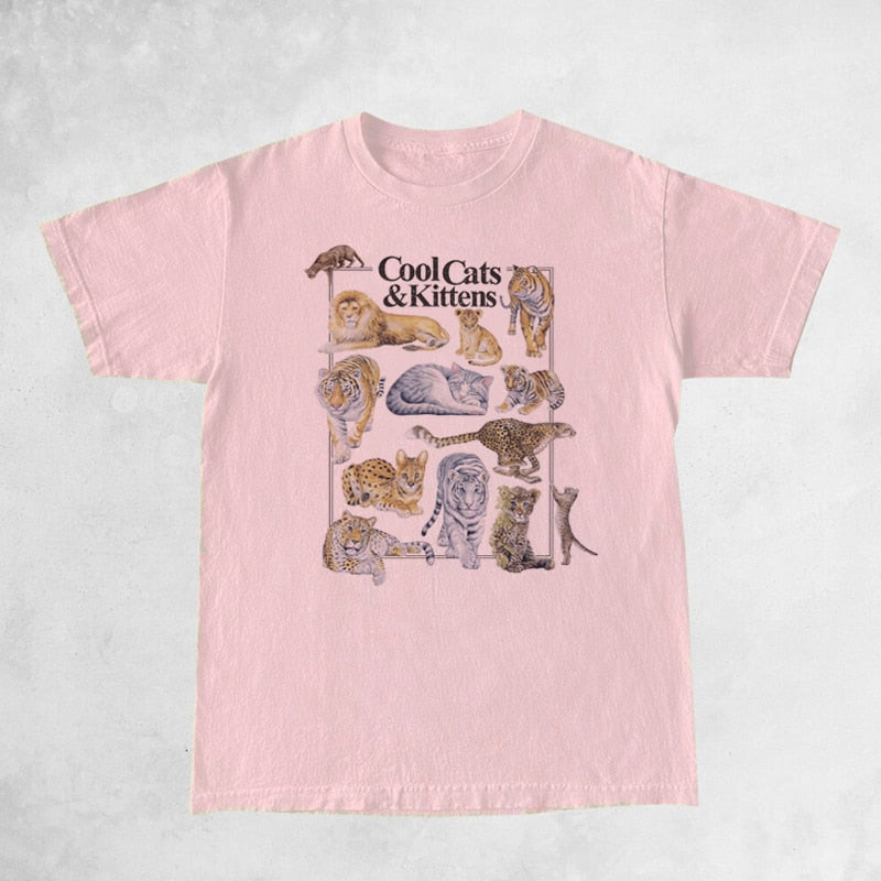 Cool Cats And Kittens Graphic T-Shirt