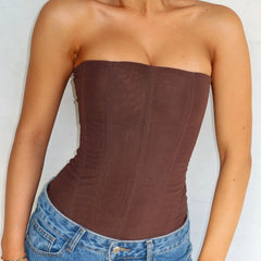 Mesh Zip Corset