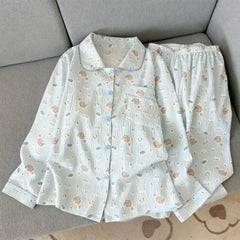 Dachshund Kawaii Print Pajama Set